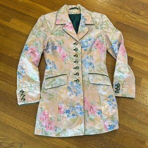Vintag Jacquard Blazer Coat